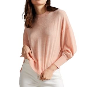 Ted Baker London pink linen blend Nicci sweater 4